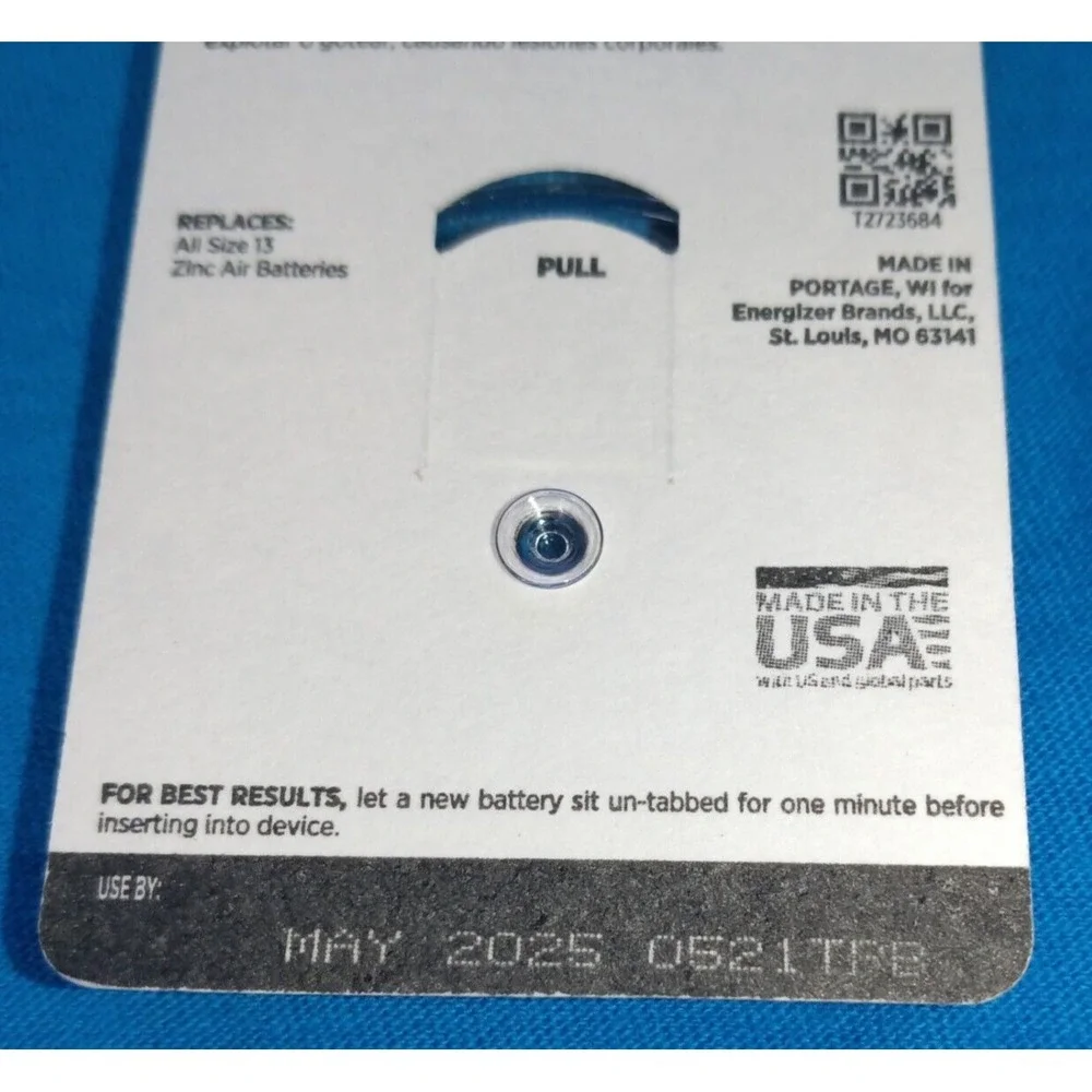 Rayovac Loud N' Clear Size 13 Hearing‎ Aid Batteries 5 Packs, New